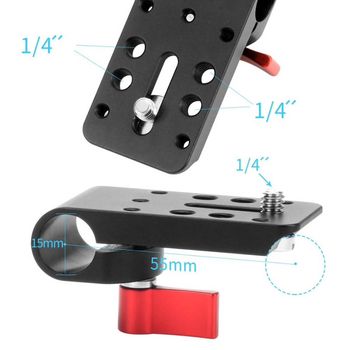 Bracket plate 15mm rig surub 1/4
