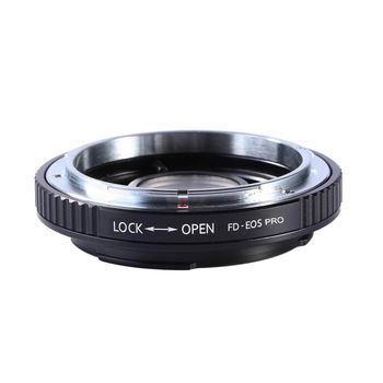 K&f concept fd-eos pro adaptor montura cu sticla optica de la canon fd la canon eos kf06.406