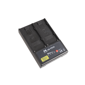 Adaptor falcon eyes ad-ps1a de la np-f la v-mount cu 2 sloturi pentru np-f550 np-f750 np-f970