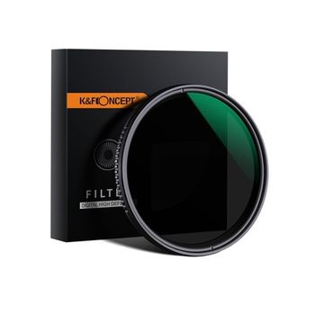 Filtru nd k&f concept 40.5mm variabil fader ndx nd8-nd2000 green coated japan optics kf01.1350