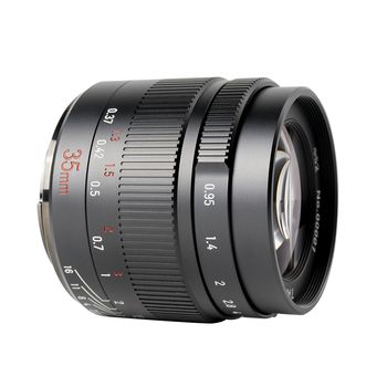Obiectiv manual 7artisans 35mm f0.95 negru pentru micro 4/3 mount