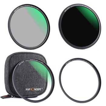 Kit filtre k&f concept 82mm mcuv+cpl+nd1000 si inel magnetic sku.1657