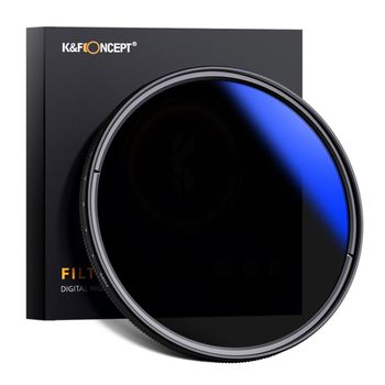 Filtru k&f concept 40.5mm variable fader nd2-nd400 blue multi-coated kf01.1395