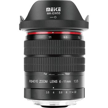 Obiectiv Manual Meike MK-6-11mm f/3.5 Fisheye Zoom pentru Nikon 1 elefant.ro imagine noua 2022
