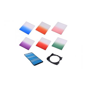 Kit 6 filtre graduated color + holder compatibil cokin p