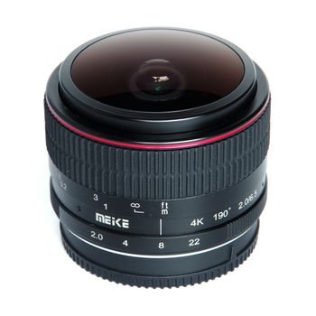Obiectiv manual meike 6.5mm f2.0 fisheye pentru nikon 1 mount