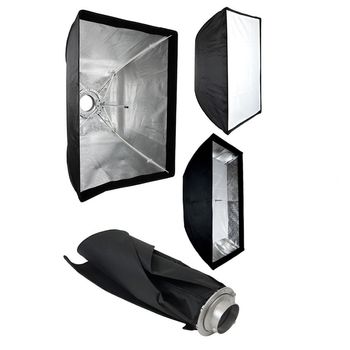 Softbox 60x90cm cu deschidere tip umbrela si montura bowens