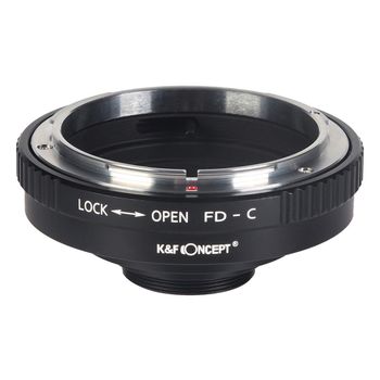 K&f concept fd-c adaptor montura canon fd/fl la c-mount kf06.316
