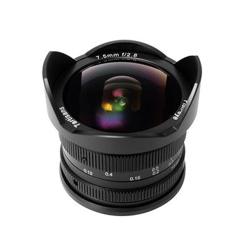 Obiectiv manual 7artisans 7.5mm f2.8 fisheye pentru fuji fx mount
