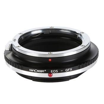 K&f concept eos-gfx adaptor montura de la canon eos ef la fuji gfx kf06.350