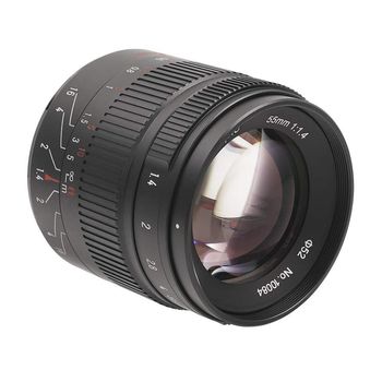 Obiectiv manual 7artisans 55mm f1.4 mark ii negru pentru sony e-mount