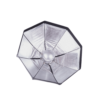 Reflector beauty dish pliabil argintiu 80cm cu montura bowens