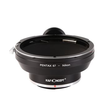 K&f concept pentax 67-nikon adaptor montura de la pentax 67 la nikon cu adaptor pentru trepied kf06.064