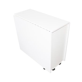 Masa plianta mini alb, 170 x 77 x 80 cm