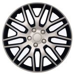 Set 4 Capace Roti Versaco Dakar 16 inch, Silver & Black fotografia produsului