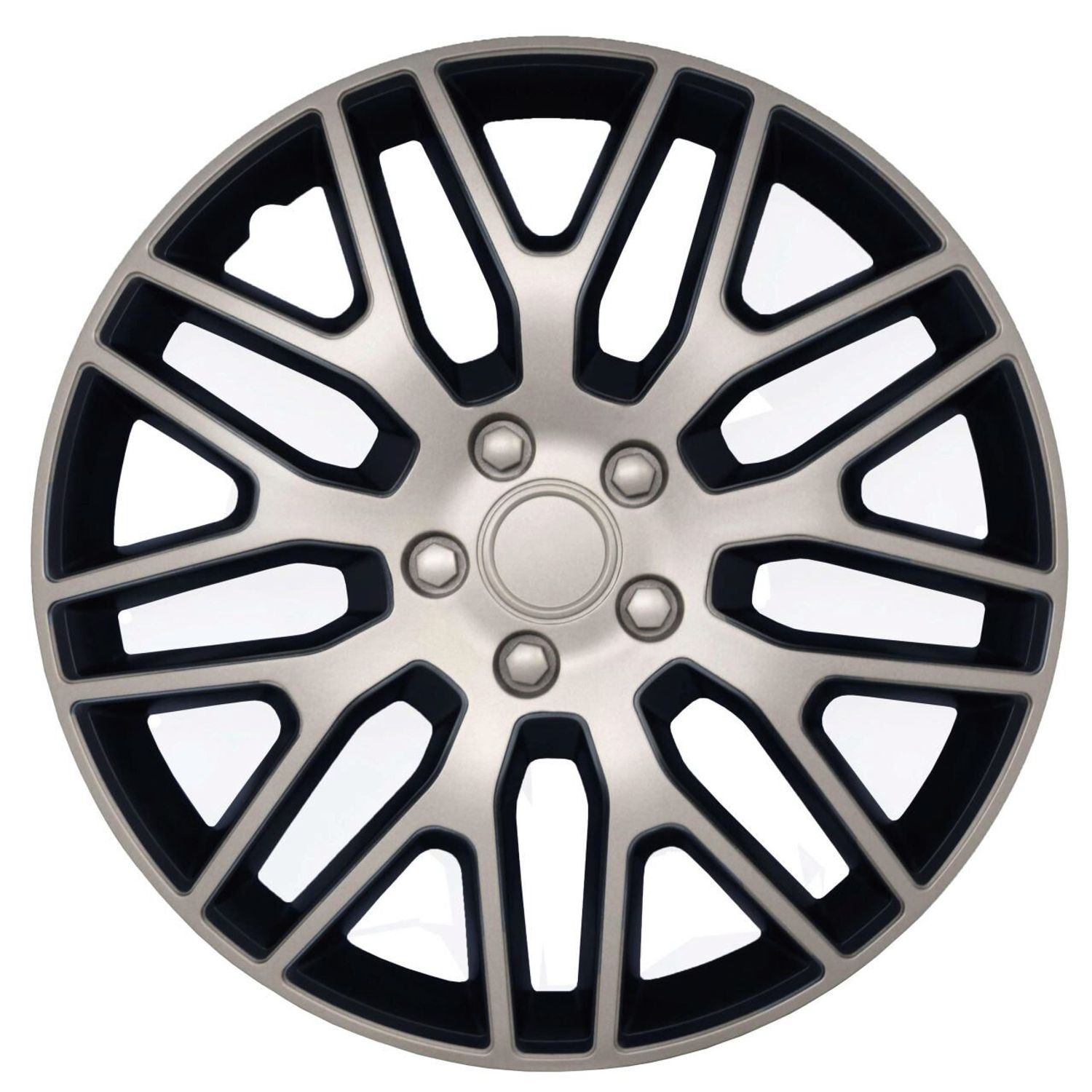 Set 4 Capace Roti Versaco Dakar 16 inch, Silver & Black fotografia produsului