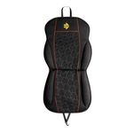 Husa scaun auto MOMO STYLE, material textil, negru cu insertii rosii si logo 3D fotografia produsului
