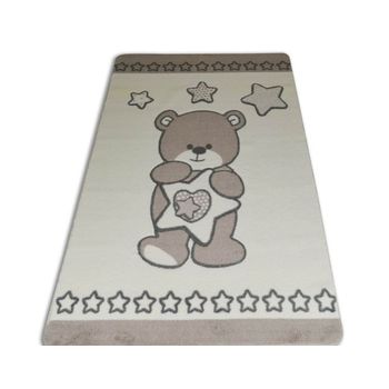 Covor copii baby set star bear gri 120 x 180 cm