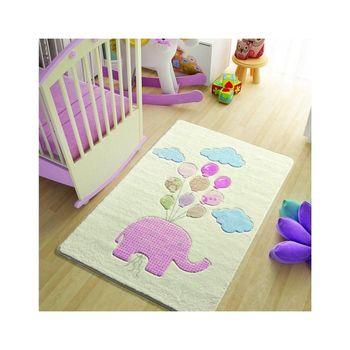 Covor copii sweet elephant roz 100 x 150 cm