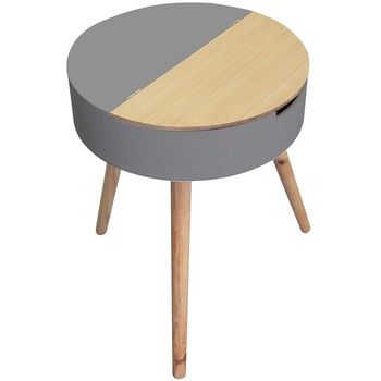 Masuta cafea lemn-gri, bicolor