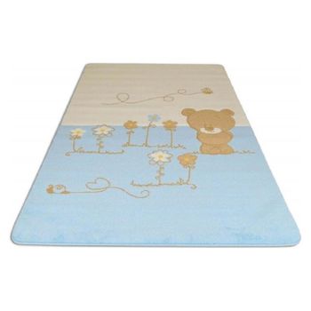Covor copii baby set shy bear albastru 120 x 180 cm