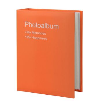 Album foto Conception ProCart format 10X15 100 poze tip carte piele ecologica portocaliu