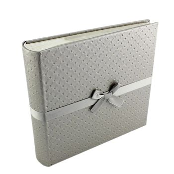 Album foto unique leather 13x18 procart, 200 poze, spatiu notite, panglica satinata, culoare gri