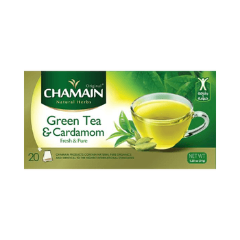Ceai Verde si Cardamom Chamain 20 Plicuri CHAMAIN