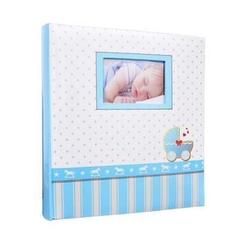 Album foto Baby Buggy personalizabil ProCart coperta cartonata 100 pagini poze autoadezive albastru