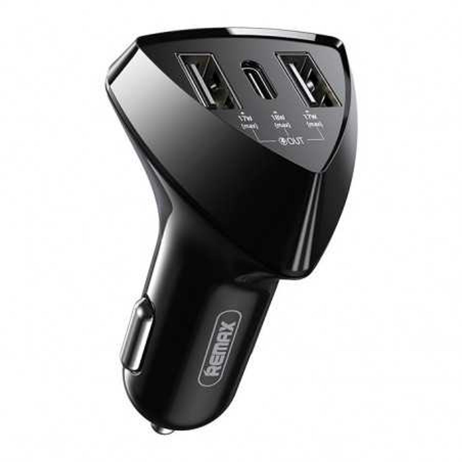 Incarcator Auto Remax 2xUSB - USB-C 35W 3.1A, Negru fotografia produsului View 4 L