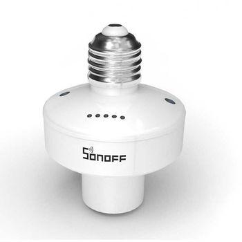 Suport lampa inteligent e27 sonoff slampher r2 wi-fi rf 433 mhz, alb