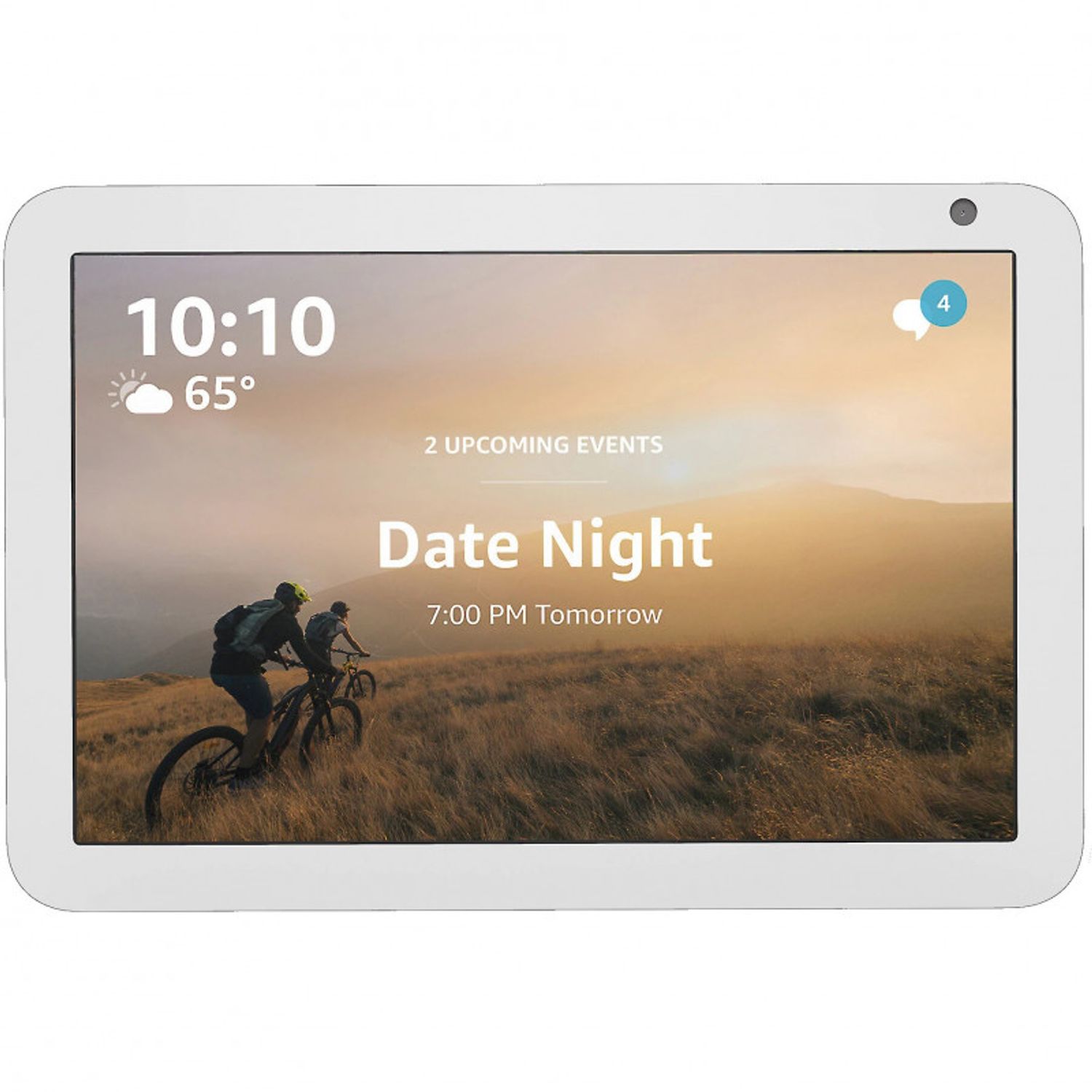 Boxa Inteligenta Amazon Echo Show 8 HD touchscreen 8.0 Camera 1MP 10W Wi-Fi Microfon, Alb fotografia produsului