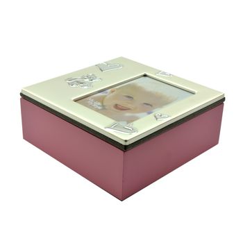 Cutie Baby Box II, ProCart, cu suport pentru fotografie 7×10, Roz elefant.ro imagine noua 2022