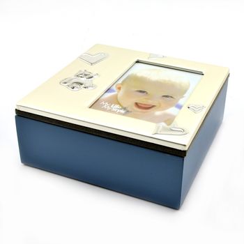 Cutie Baby Box II, ProCart, cu suport pentru fotografie 7×10, Albastra elefant.ro imagine noua 2022