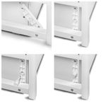 Patut cu sistem de leganare, laterala culisanta, sertar YappyMove din lemn de fag, YappyKids, 120x60 cm, Alb fotografia produsului View 4 S