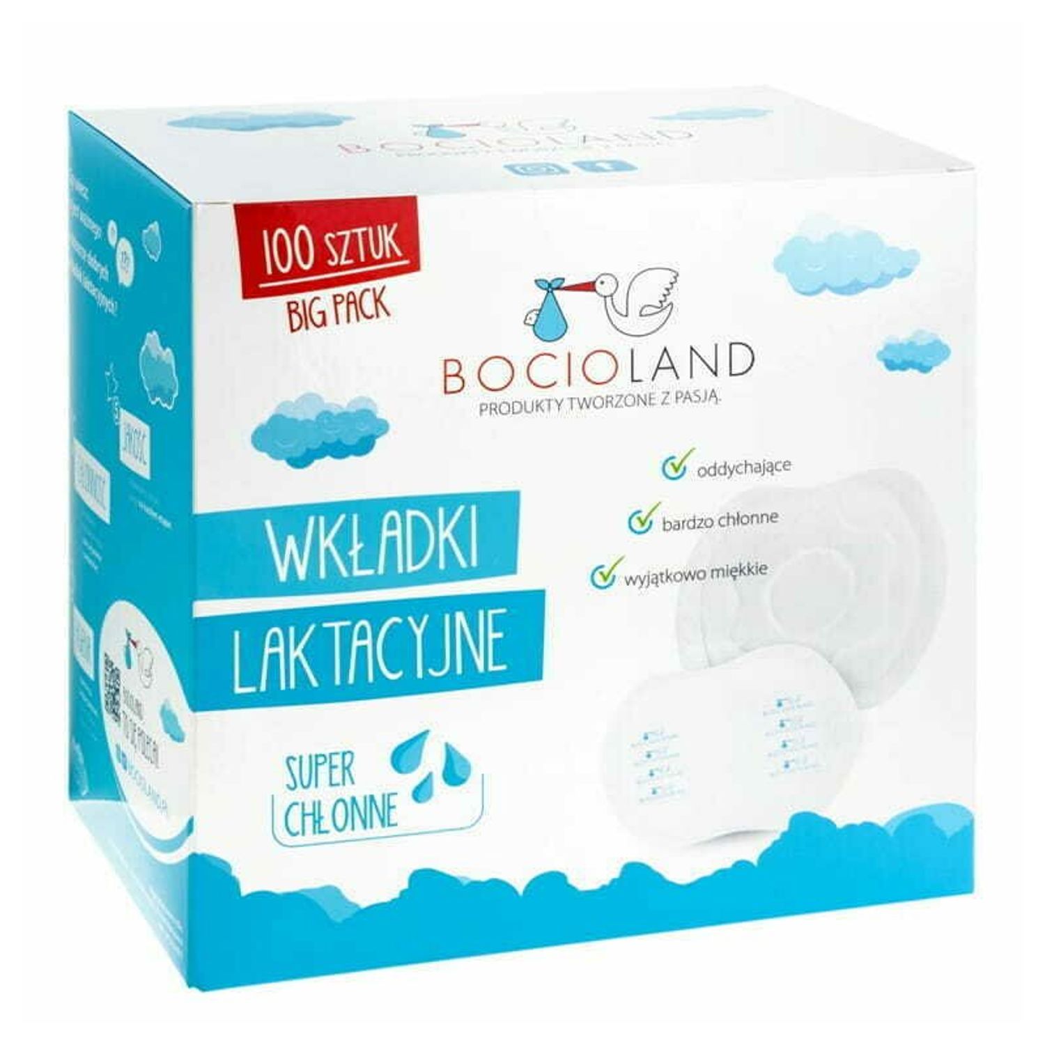 Bocioland - Tampoane pentru san, 100 bucati fotografia produsului