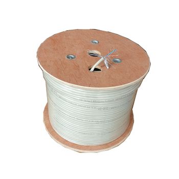 Cablu sftp (dublu ecranat) cat5e arcnet, cupru 100%, ideal supraveghere si cablare structurata, fir solid 0.50mm-rola 305m