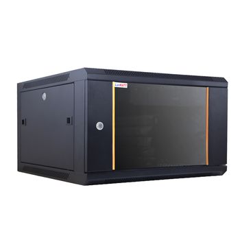 Cabinet rack metalic LanKATT 19″, de perete, 9U 600×600, negru ArcNET imagine noua 2022