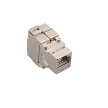 Conector modul Keystone Jack cat6 LanKATT FTP/STP ecranat (full shield) – Autosertizare, modular, suport de cabluri integrat, RJ45 – Gigabit ArcNET imagine noua 2022