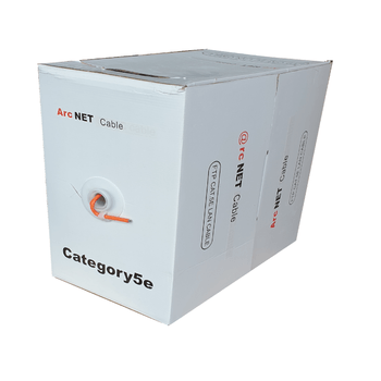 Cablu ftp (ecranat) patch cat5e arcnet, cupru 100%, stranded, fir litat 26awg-portocaliu, rola 305m
