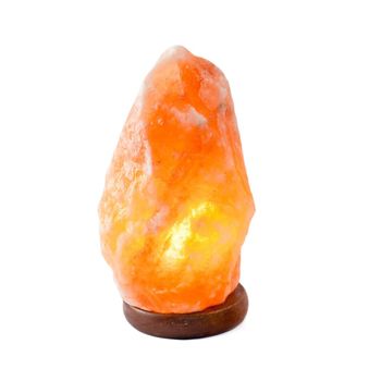 Veioza din sare pe suport de lemn, procart, 1-2 kg
