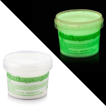 Vopsea glow in the dark, procart, fosforescenta, luminescenta, transparenta care lumineaza verde, 100 ml