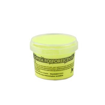 Vopsea glow in the dark, procart, fosforescenta care lumineaza galben, 30 ml