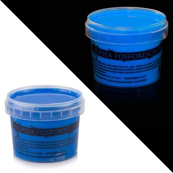Vopsea glow in the dark, procart, fosforescenta care lumineaza albastru, 100 ml