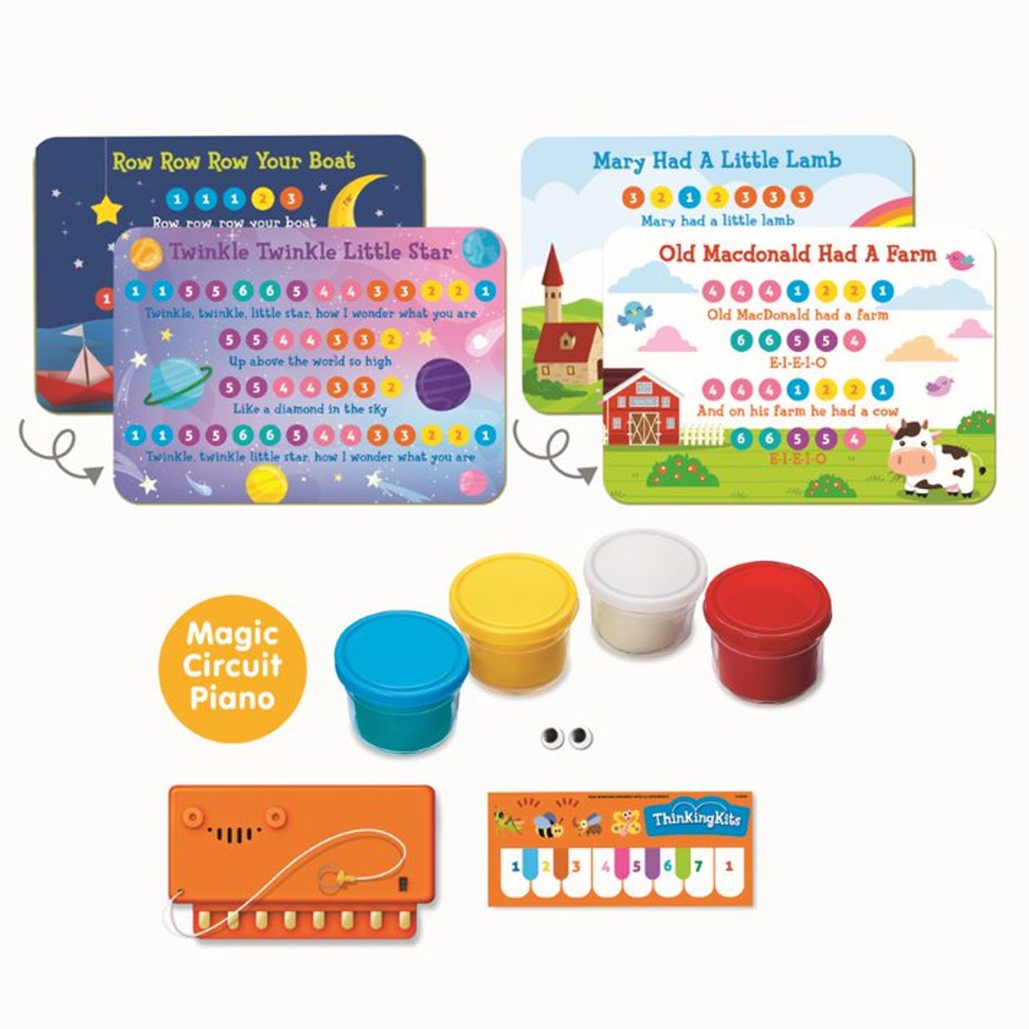 Kit creativ STEM - Pianul distractiv, ThinkingKits fotografia produsului View 3 L