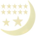 Decoratiuni de perete fosforescente - Luna si stele fotografia produsului View 2 S