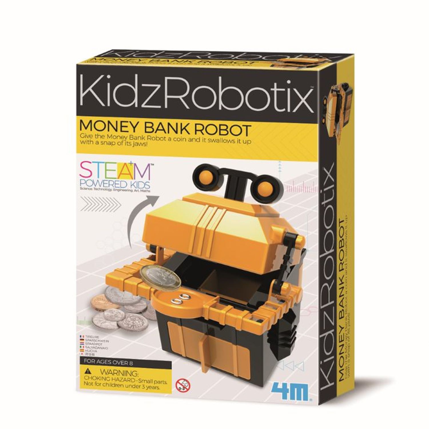 Kit constructie robot - Money Bank Robot, Kidz Robotix fotografia produsului