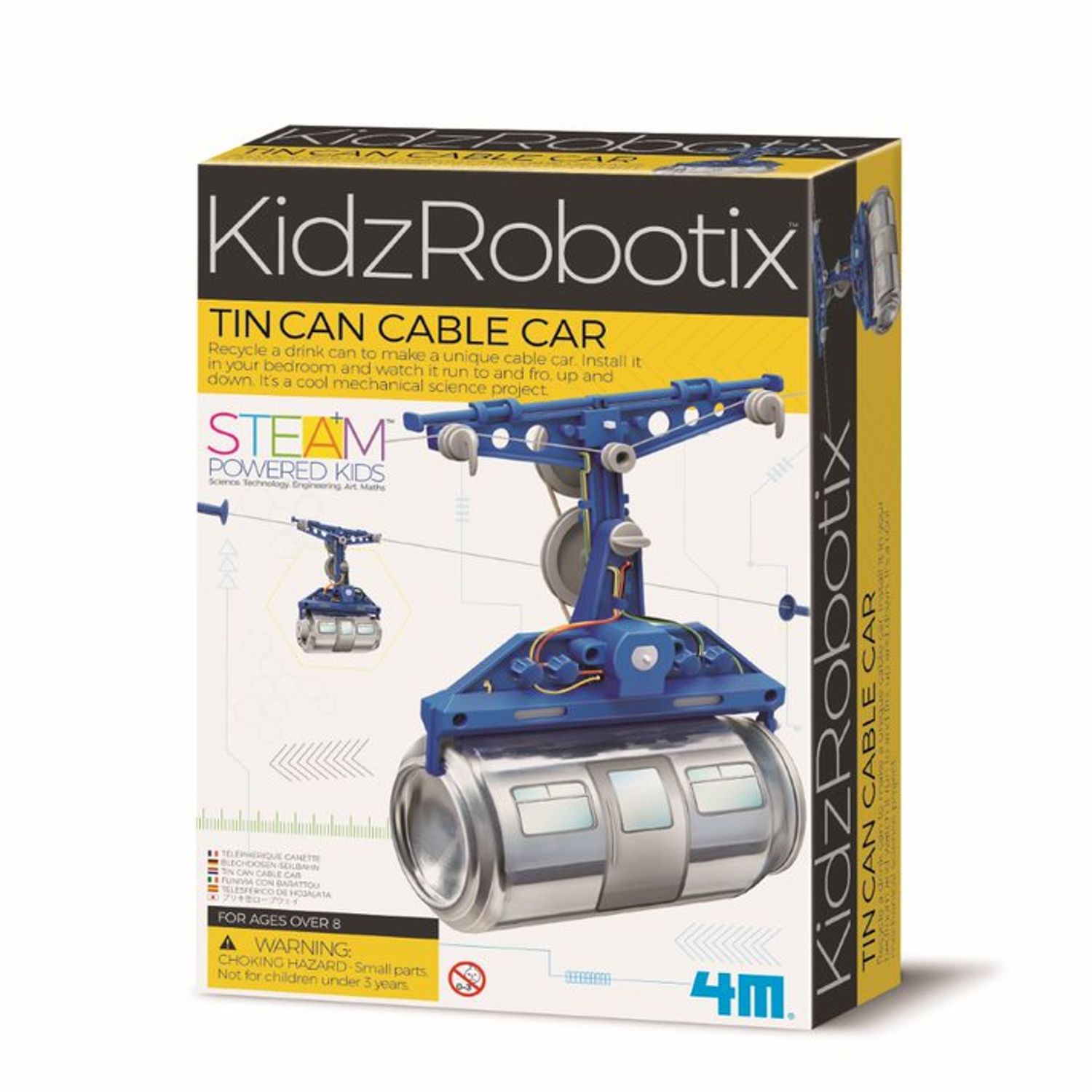Kit constructie robot - Tin Can Cable Car, Kidz Robotix fotografia produsului