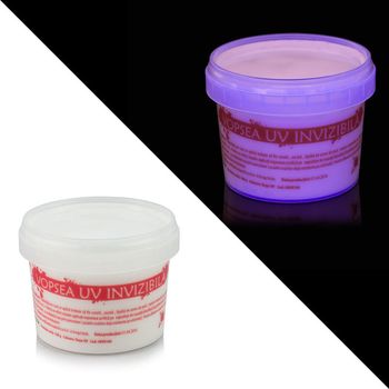 Vopsea invizibila procart, fluorescenta reactiva uv, transparenta rosie, 100 ml