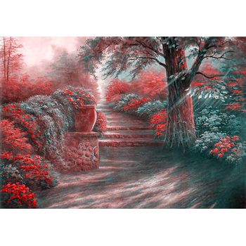 Tablou, arlata word mag,dormitor,living,birou,peisaj1289, rama lemn, multicolor,100x70 cm